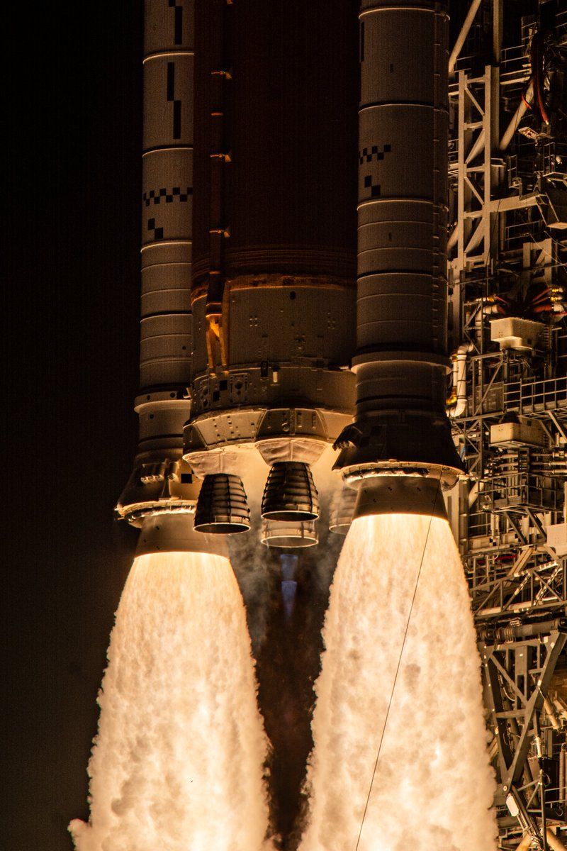 Rocket engines at launch